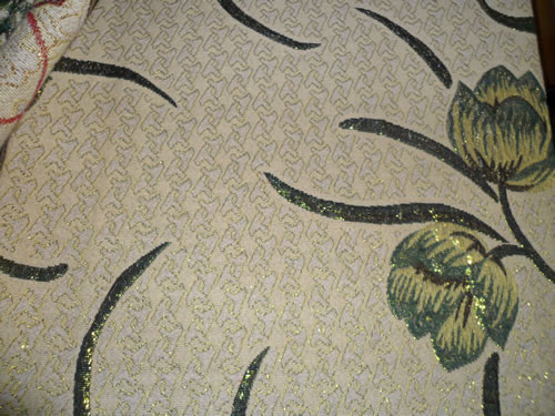 sofa cloth,with gold thread